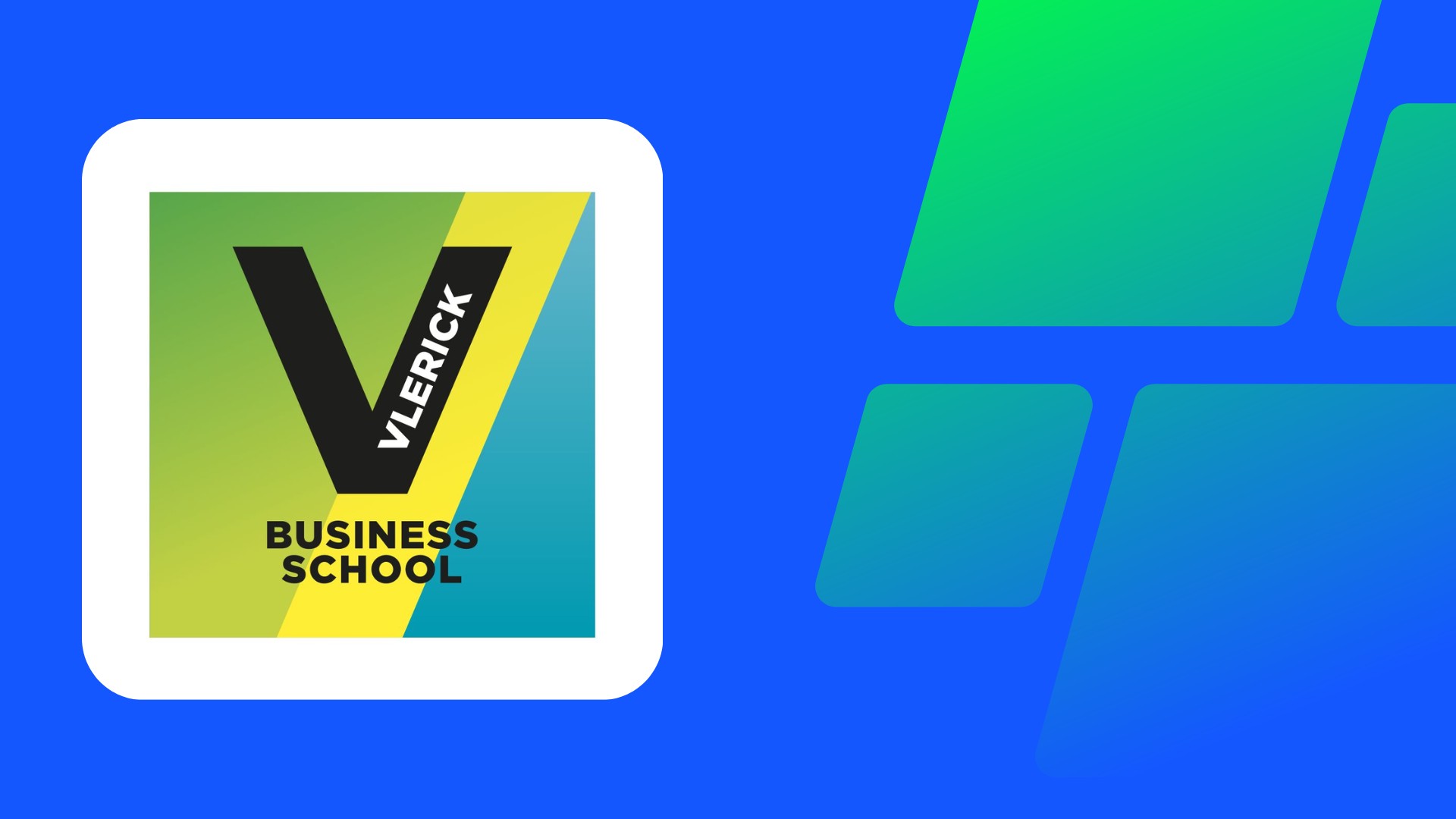 Tryve maakt gepersonaliseerde sjablonen voor Vlerick Business School om het management en de operationele opvolging te verbeteren