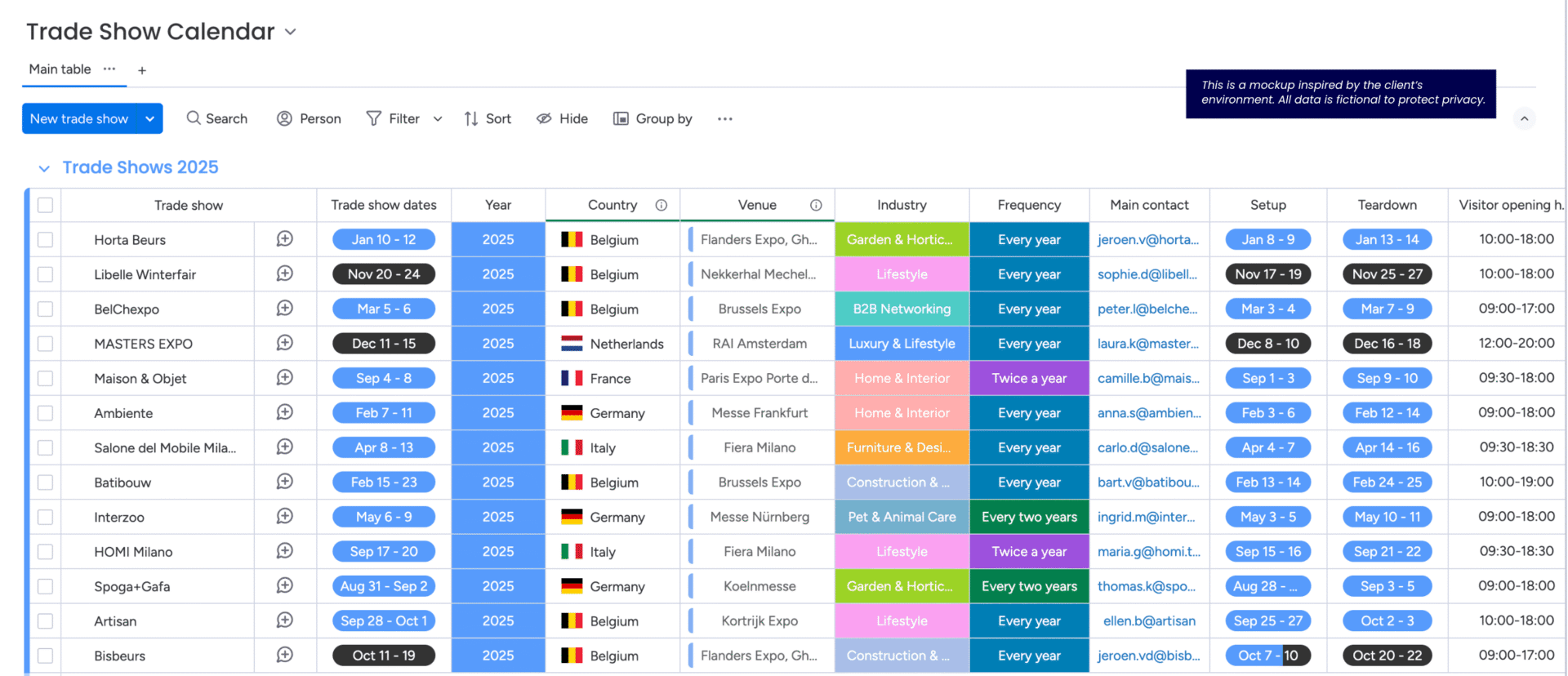 Demo Trade show calendar 1 scaled